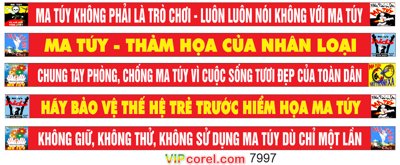 File in trần Băng rôn tuyên truyền phòng chống ma túy #2 file corel (bản gốc) 5D