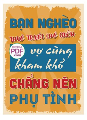 File PSD Bạn nghèo thuở trước chớ quên - vợ cùng kham khổ chẳng nên phụ tình (nguyên gốc) chất lượng cao