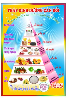 Tải file Bảng Tháp dinh dưỡng cân đối file PDF & CDR (ảnh gốc) file TIFF