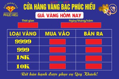 File ảnh Bảng giá vàng thay đổi từng ngày LED số nhảy CDR (gốc) in Hiflex