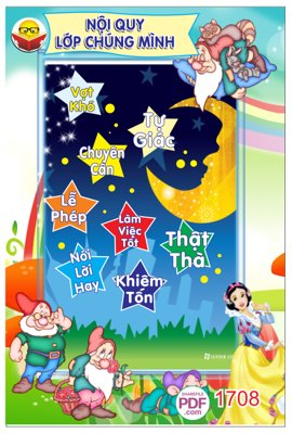 Tải file tranh gốc Bảng nội quy lớp học #4 file PDF & CDR chất lượng cao