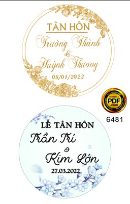 File tranh Bảng tên đám cưới hình tròn 2023 #4 file corel x7 (gốc) chủ đề trừu tượng