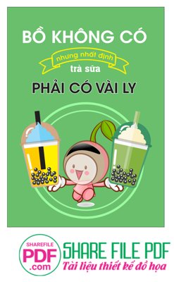 File gốc Bồ không có nhưng nhất định trà sữa phải có vài ly (trang trí) phòng làm việc