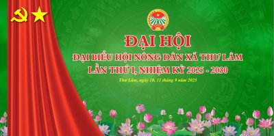 Tải file gốc Backdrop Đại hội Hội Nông Dân xã 2025 #4 (để in lụa)