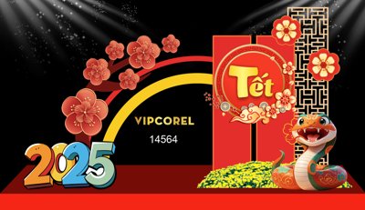 Tệp tin gốc Backdrop Chúc mừng năm mới 2025 #210 file corel (dùng cho in) Backdrop Chúc mừng năm mới 2025 #210 file corel