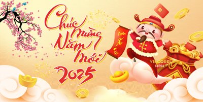 File PSD Backdrop Chúc mừng năm mới 2025 #239 file corel (gốc) nhiều lớp (multi-layer)