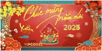 File tranh Backdrop Chúc mừng năm mới 2025 vector corel #131 (gốc) chủ đề tĩnh vật