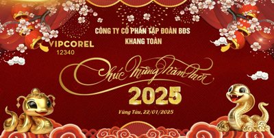 File gốc Backdrop Chúc mừng năm mới 2025 vector corel #66 (trang trí) phòng trẻ em