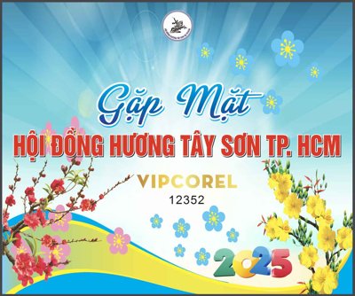 Tải file gốc Backdrop Chúc mừng năm mới 2025 vector corel #78 (in bạt) quảng cáo