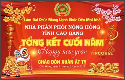 File in mica Backdrop Chúc mừng năm mới 2025 vector corel #90 (bản gốc) làm vách ngăn