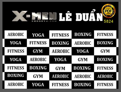 File in trần Backdrop Fitness yoga X-men Lê Duẩn file corel (bản gốc) 5D