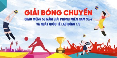 File gốc Backdrop Giải bóng chuyền chào mừng kỷ niệm file corel (vector) cho in ấn