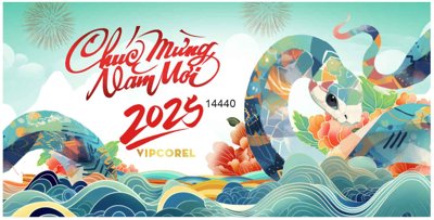 Chi tiết file ảnh Backdrop Happy New Year 2025 file corel #6 sắc nét