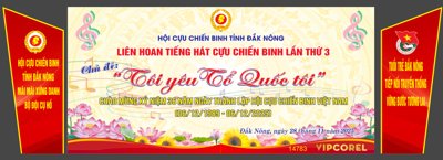 File tranh Backdrop Liên hoan tiếng hát Cựu chiến binh file corel (gốc) chủ đề tĩnh vật