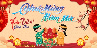 File tranh Backdrop chúc mừng năm mới 2024 vector #79 (gốc) phong cách tối giản