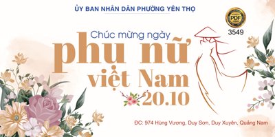 File in trần Backdrop chúc mừng ngày phụ nữ 20/10 #2 (file gốc) chủ đề vũ trụ