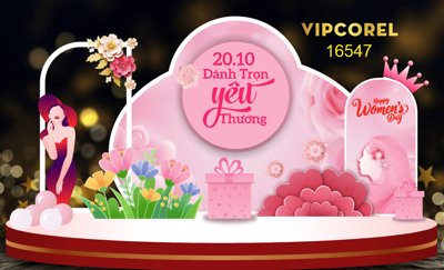 Ảnh mô tả file gốc in mica Backdrop check in ngày phụ nữ Việt Nam 20/10 #23