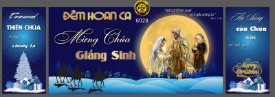 File gốc Backdrop dêm hoan ca mừng cháu giáng sinh 2022 #2 (thiết kế) độc quyền