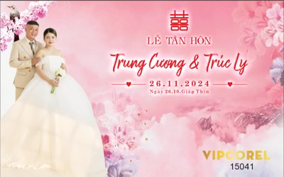 File tranh trang trí Backdrop sân khấu đám cưới 2025 vector #105 (file gốc)