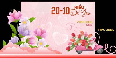 File ảnh Background Chào mừng ngày phụ nữ Việt Nam 20-10 #13 (gốc) trang trí khách sạn