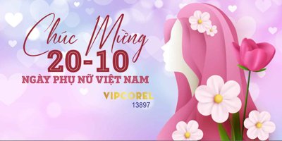 File gốc Background Chào mừng ngày phụ nữ Việt Nam 20-10 #23 (in mica) làm quà tặng