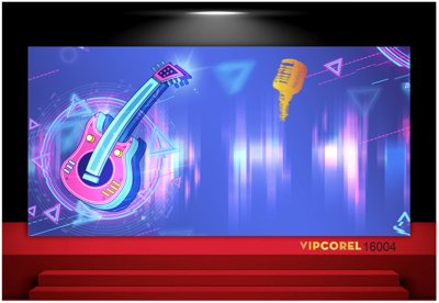 File in trần Background musical - nền âm nhạc file corel #10 (file gốc) phong thủy