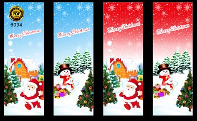 File gốc Banner đứng Merry Christmas - noel 2022 file corel (in lụa) tranh phong thủy