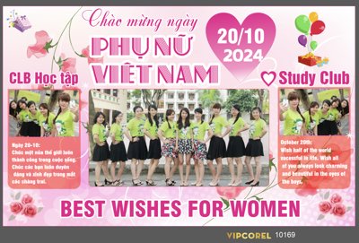 File gốc in ấn Banner chào mừng ngày phụ nữ Việt Nam 20-11 chuẩn màu CMYK