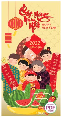 File in trần Bao lì xì chúc mừng năm mới 2022 file PDF & CDRfec (bản gốc) bầu trời