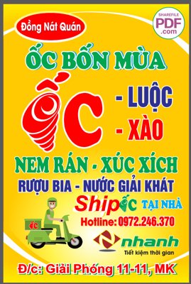 File ảnh Biển Biển - Đồng Nát Quán ốc bốn mua file PDF & CDR (gốc) cho trang trí nội thất