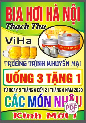 Tải file Biển Bia Hơi Hà Nội Thạch Thu file PDF & CDR (gốc) chủ đề phong thủy
