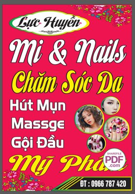 Mua file gốc Biển Lực Quyền Mi - Nails - mỹ phẩm file PDF & CDR (in ấn) tại Filetranh.com