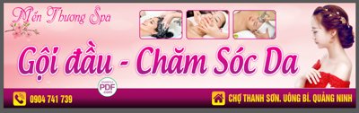 File gốc Biển Mến Thường Spa - Gội đầu - Chăm sóc da file PDF & CDR (trang trí) phòng làm việc