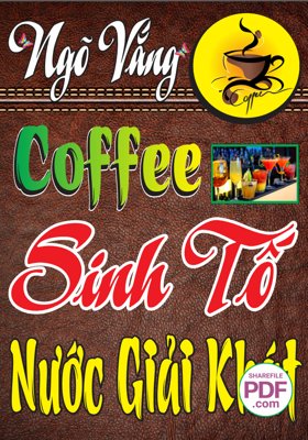 Tải file Biển Ngõ Vắng Coffee - sinh tố file PDF (PSD) cho in tranh kính