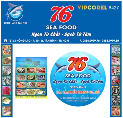 File tranh Biển QC Sea Food 76 - ngon từ chất - sạch từ tâm (gốc) chủ đề con người