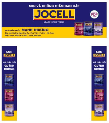 File in trần Biển Sơn và chống thấm cao cấp Jocel file PDF & CDR (bản gốc) hoa văn