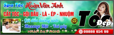 File ảnh gốc Biển Spa Tóc Hoàn Vân Anh - gội đầu file corel không vỡ nét