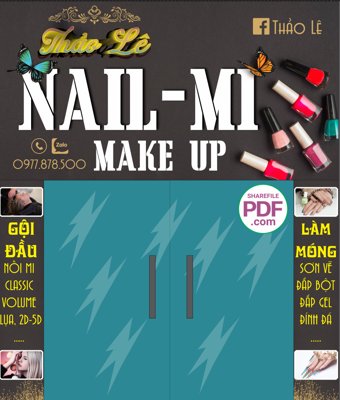 File gốc Biển Thảo Lê - Nail Mi Make up file PDF & CDR (ảnh rõ nét) để in