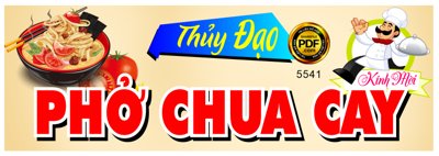 File gốc in ấn Biển Thủy Đạo - Phở Chua Cay file corel (sẵn sàng tải về)