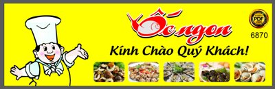 File tranh Biển hiệu quảng cáo Quán Ốc ngon file corel (gốc) chủ đề tĩnh vật