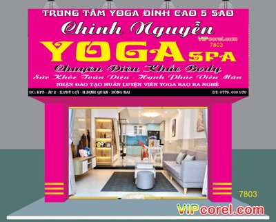 File gốc Biển hiệu trung tâm Yoga Spa Chinh Nguyễn file vector (trang trí) phòng ngủ