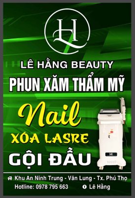 File gốc Biển quảng cáo Beauty & Spa Lê Hằng file corel (chủ đề hiện đại) trang trí