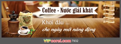 Tải file Biển quảng cáo Coffee - nước giải khát file corel (ảnh gốc) file AI/EPS