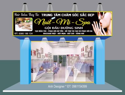 Tải file gốc Biển quảng cáo Hair Salon Thúy Tóc vector corel dùng cho in ấn
