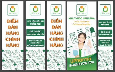 File in ấn Biển quảng cáo Nhà Thuốc Upharma file corel (bản gốc) cao cấp