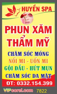 Tải về file gốc Biển vẫy Huyền Spa - phun xăm thẩm mỹ file vector (chuẩn in ấn)