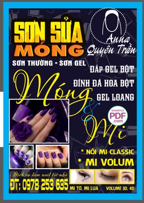 File gốc Biển vẫy Sơn sửa móng - Sơn thường - Sơn gel file PDF & CDR (in lụa) hoa văn cổ điển