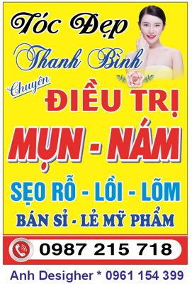 File tranh Biển vẫy quảng cáo Tóc Đẹp Thanh Bình (bản gốc) in lụa 3D