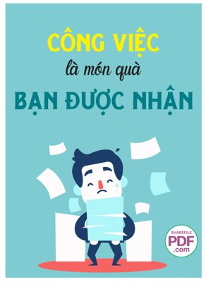 File tranh gốc in trần nhà Công việc là món quà bạn được nhận file vector PDF 3D