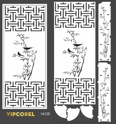 Tải file CNC vách ngăn họa tiết con chim file corel (gốc) in ấn ngay lập tức